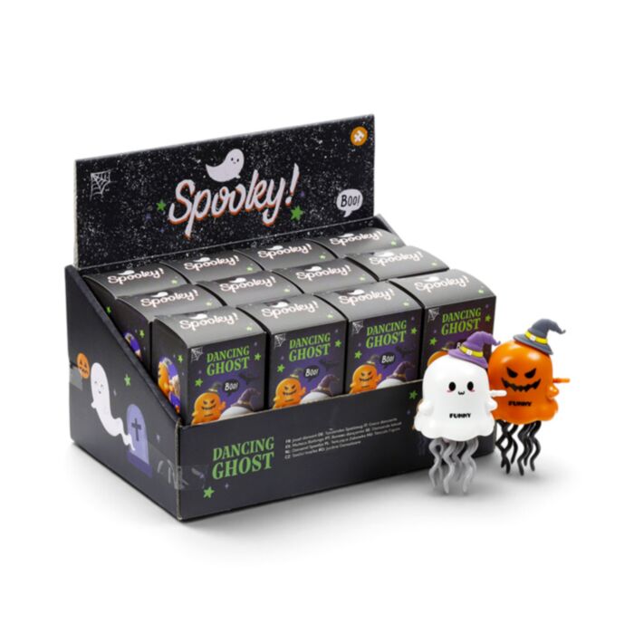 Hračka - natahovací - tančící - Spooky - Strašidýlko a dýně