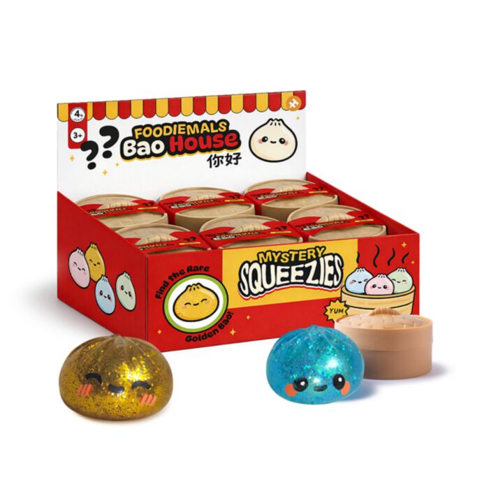 Mačkací hračka - Foodiemals Bao House Bao Bun - houska - Blind Box