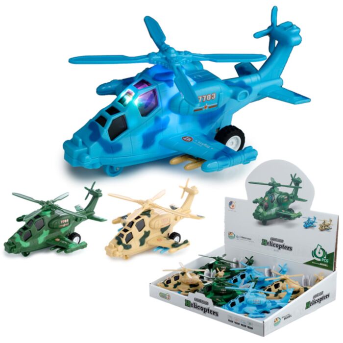 Autíčko - třecí pohon - Helikoptéra