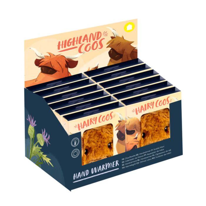 Ohřívač rukou - plyšový obal - Highland Coo - Kráva