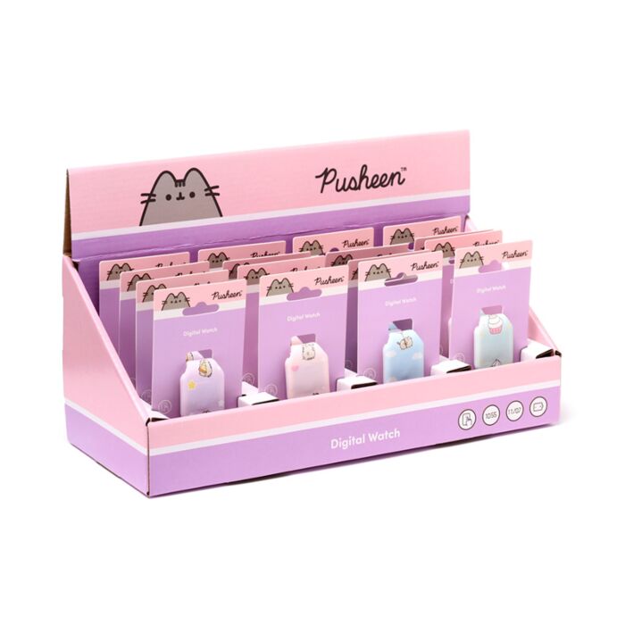 Digitální silikonové hodinky - Kočka Pusheen