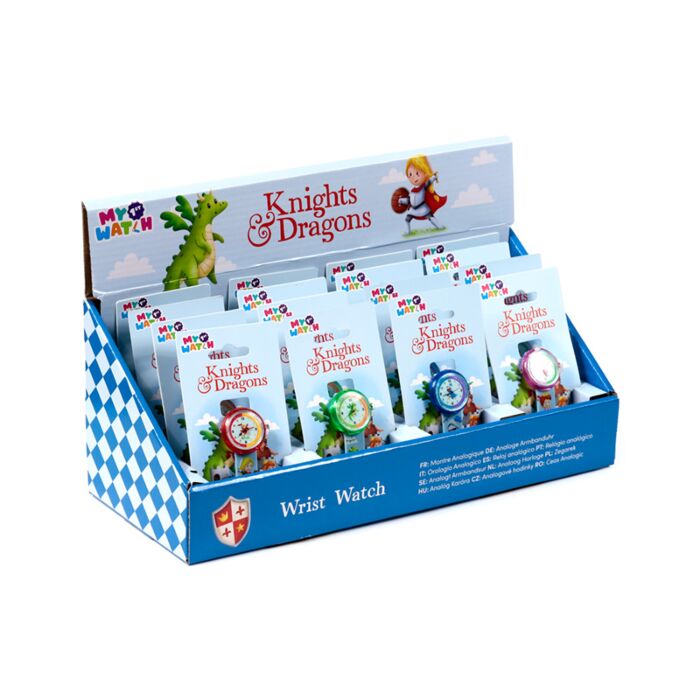 Analogické hodinky - Rytíři a draci