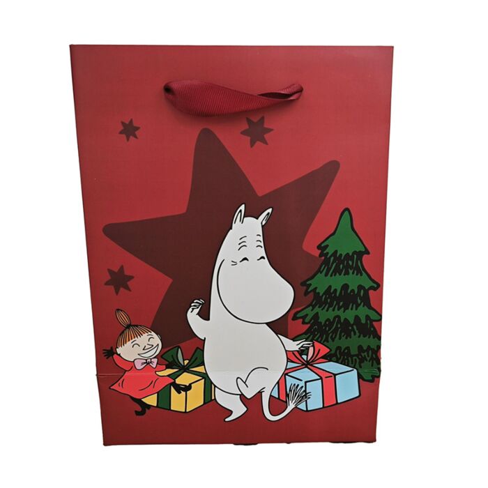 Dárková taška - vánoční - střední - Moomin - Mumínek