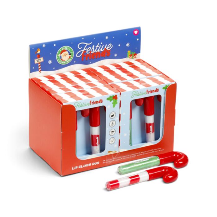 Lesk na rty - sada 2 ks - vánoční - Candy - Festive Friends