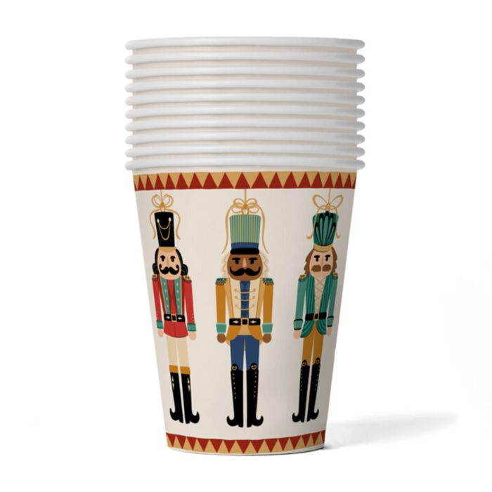 Kelímek - papírový - vánoční - 10 ks - 250 ml - Louskáček