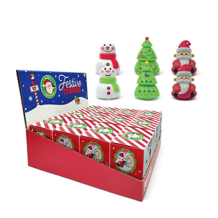 Hračka - zpětně tažená - vánoční -  blind box - Festive Friends