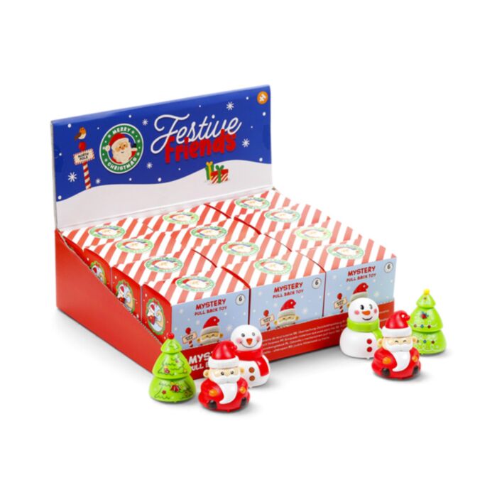 Hračka - zpětně tažená - vánoční -  blind box - Festive Friends