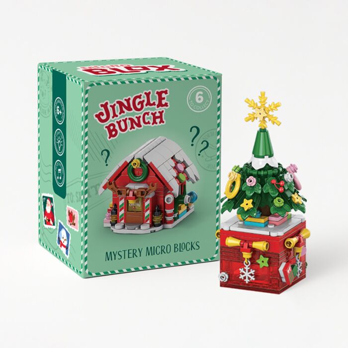 Stavebnice Mikro - vánoční - blind box - Jingle Bunch - Stromeček 
