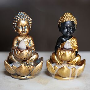 Aromalampa - vonný kužel - kouřový vodopád - Malý Buddha a Lotus Aromalampa - vonný kužel - kouřový vodopád - Malý Buddha a Lotus