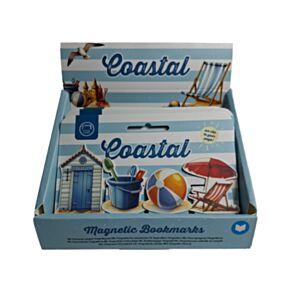 Záložka do knihy - magnetická - sada - Coastal - Pobřeží - moře
