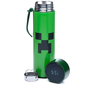 Nerezová termoláhev s digitálním teploměrem 450ml - Minecraft Creeper Nerezová termoláhev s digitálním teploměrem 450ml - Minecraft Creeper