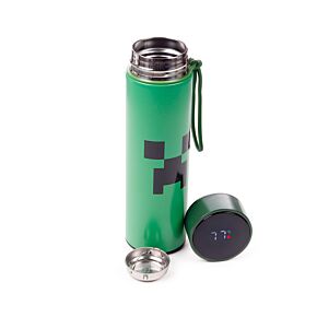 Nerezová termoláhev  s digitálním teploměrem  450ml - Minecraft Creeper