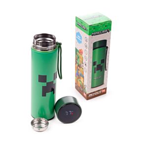 Nerezová termoláhev  s digitálním teploměrem  450ml - Minecraft Creeper