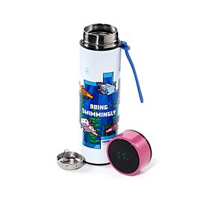 Nerezová termoláhev s digitálním teploměrem 450ml - Minecraft Axolotl Nerezová termoláhev s digitálním teploměrem 450ml - Minecraft Axolotl