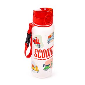 Nerozbitná plastová láhev s víčkem 600ml - Skútr - Scooter