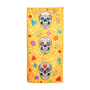 Osuška - plážová - mikrovlákno  - Day of the Dead - Lebka Mexiko