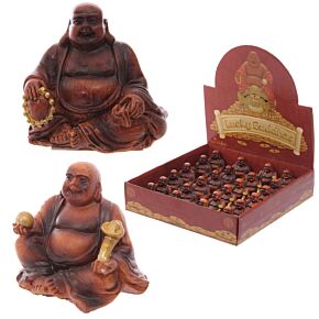 Dekorace - soška - Mini Buddha s dřevěným efektem Dekorace - soška - Mini Buddha s dřevěným efektem