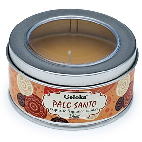 Svíčka v plechové krabičce Goloka Nag Champa Palo Santo Svíčka v plechové krabičce Goloka Nag Champa Palo Santo
