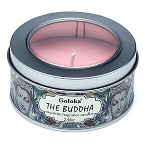 Svíčka v plechové krabičce Goloka Nag Champa Buddha Svíčka v plechové krabičce Goloka Nag Champa Buddha