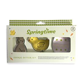 Vykrajovátko na cukrový - sada 3 ks - Springtime - Králík Bunny , kuřátko, vajíčko
