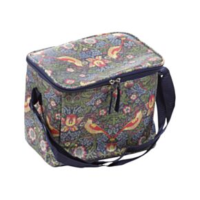 Termotaška -  velká - oxfordská tkanina - William Morris - Ptáček