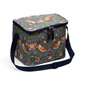 Termotaška -  velká - oxfordská tkanina - William Morris - Ptáček
