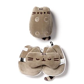Cestovní polštář a maska na oči Relaxeazzz - Kočka Pusheen