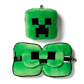 Cestovní polštář a maska na oči Relaxeazzz - Minecraft Creeper Cestovní polštář a maska na oči Relaxeazzz - Minecraft Creeper