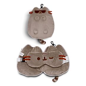 Cestovní polštář a maska na oči Relaxeazzz - Kočka Pusheen - sluneční brýle