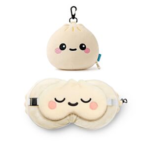 Cestovní polštář a maska na oči  Relaxeazzz - Foodiemals Bao House Bao Bun 