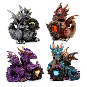 Dekorace - soška - Elements - Drahokam - Drak ochránce Dekorace - soška - Elements - Drahokam - Drak ochránce