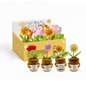 Emoční postavička - háčkovaná - Květina - Mother's Day 