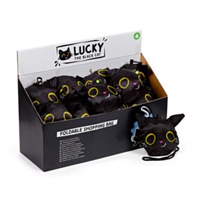 Skládací nákupní taška - Lucky the Black Cat - Kočka