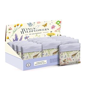 Skládací nákupní taška - Jan Pashley Wings & Wildflowers - Ptáček a květina