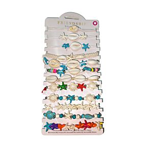 Náramek- mořská hvězda a mušle