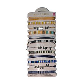 Náramek - tkaný - přívěšky