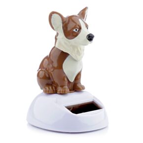 Figurka - solární - Pes -  Corgi
