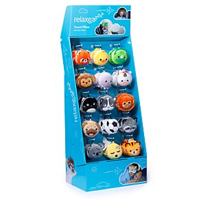 Stojan - Cestovní polštáře s maskou Relaxeazzz - 15 háčků Stojan - Cestovní polštáře s maskou Relaxeazzz - 15 háčků