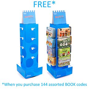 Stojan - otočný - Magnetické záložky - 16 háčků