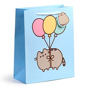 Dárková taška - Velká -  Pusheen s balónky