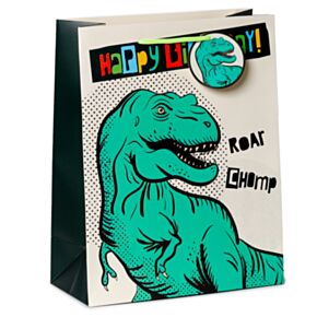Dárková taška - Velká - Krásné narozeniny Dinosaurus