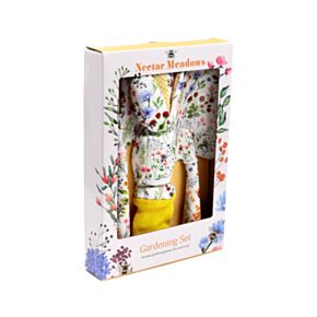 Sada zahradního nářadí -3 ks-Lopatka,vidlice,rukavice-Nectar Meadows-Včela