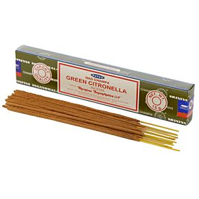 Vonné tyčinky Nag Champa 01356 Satya Zelená citronella Vonné tyčinky Nag Champa 01356 Satya Zelená citronella