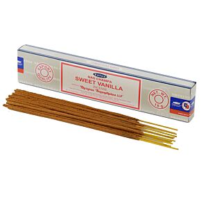 Vonné tyčinky Nag Champa 01365 Satya Sladká vanilka Vonné tyčinky Nag Champa 01365 Satya Sladká vanilka