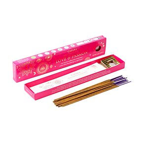 Sada vonná tyčinka a drahý kámen - Goloka Manifestations Healing - Láska a vášeň – Růže a růženín Sada vonná tyčinka a drahý kámen - Goloka Manifestations Healing - Láska a vášeň – Růže a růženín