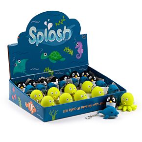 Klíčenka - LED osvětlení a zvuk - Mořský svět - chobotnice, tučňák a delfín Klíčenka - LED osvětlení a zvuk - Mořský svět - chobotnice, tučňák a delfín