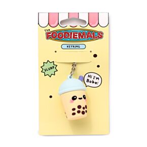 Klíčenka - 3D -  PVC - Bubble tea Boba 