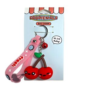 3D přívěsek na tašku a klíče - Foodiemals - Třešeň Ruby 