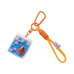 Přívěsek na klíče a tašku s pohyblivou tekutinou - QuirKeys - Kapybara