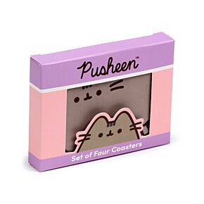 Sada 4 podtácků - Kočka Pusheen Sada 4 podtácků - Kočka Pusheen